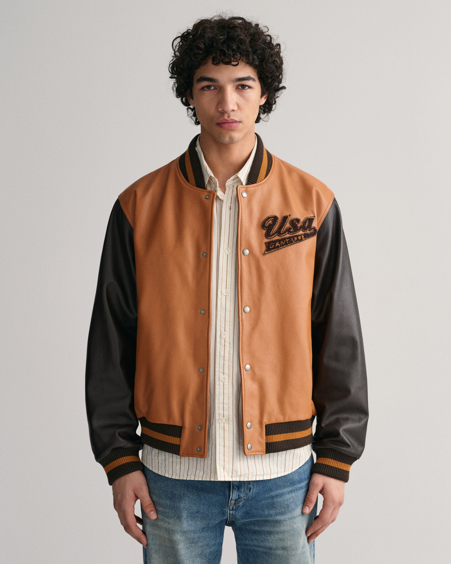 GANT Varsity Jacket in pelle