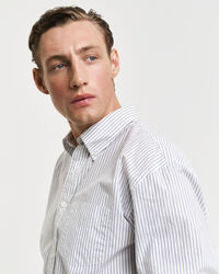 Camicia a righe Heritage in popeline relaxed fit