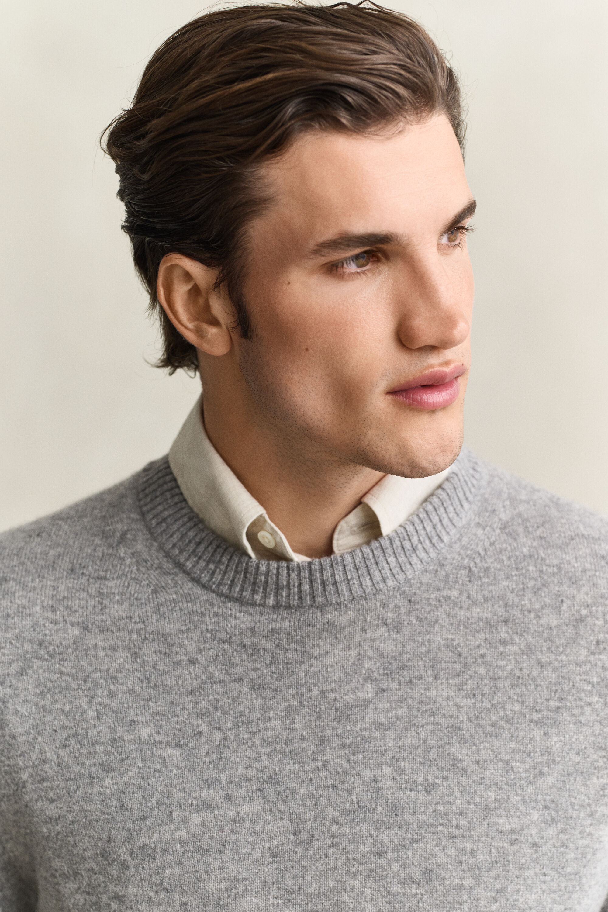 Maglia girocollo in cashmere