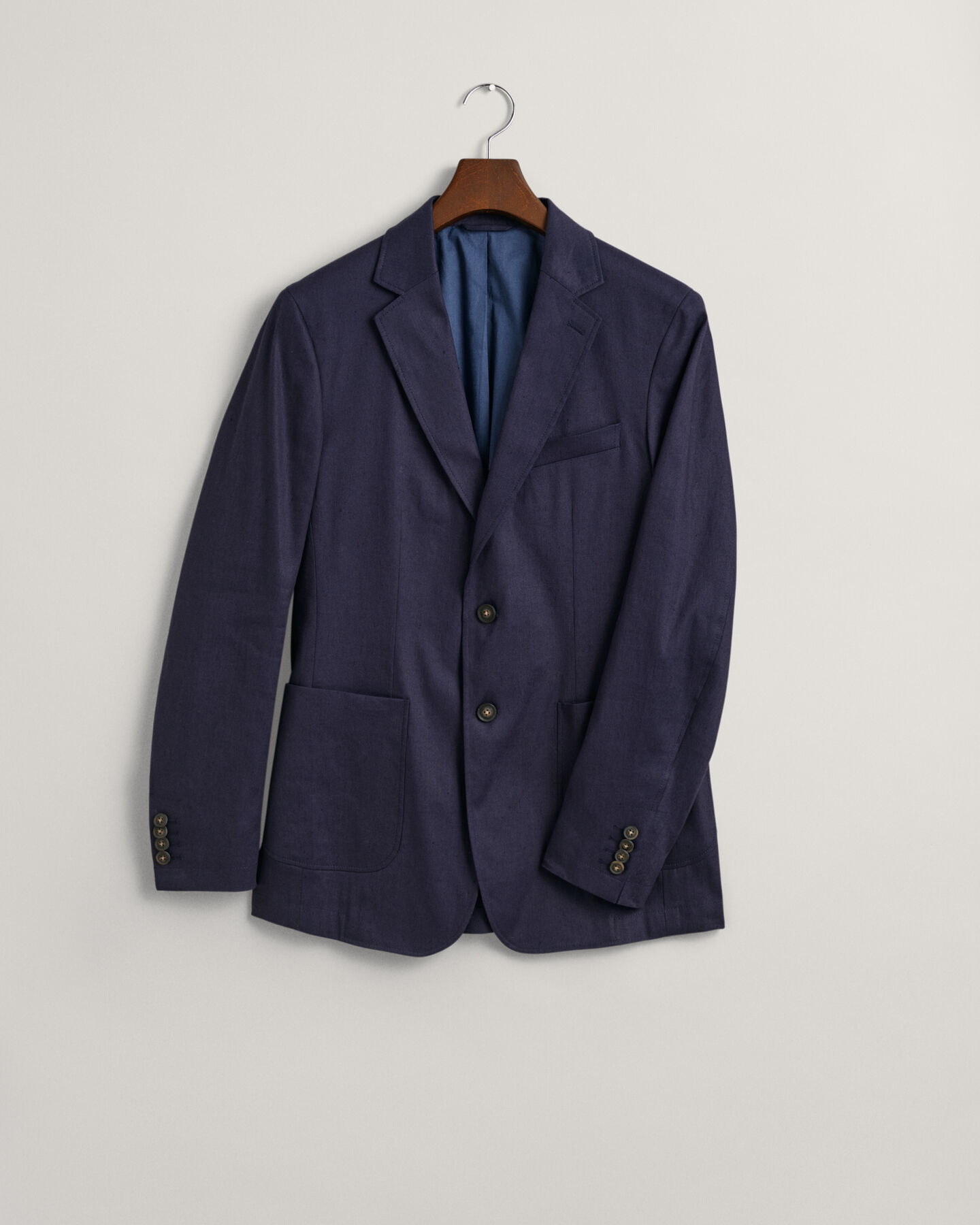 Blazer da abito in misto lino-cotone