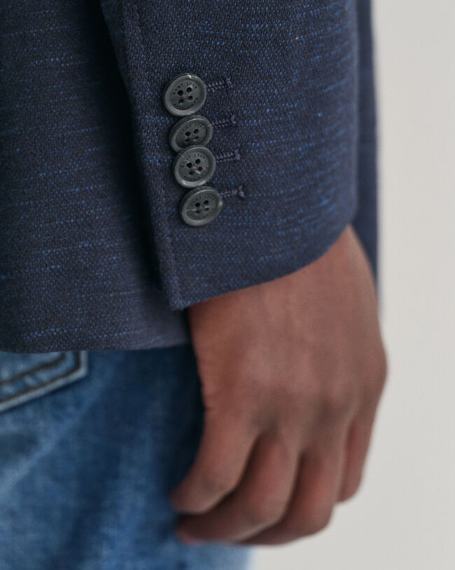 Blazer in lino e cotone