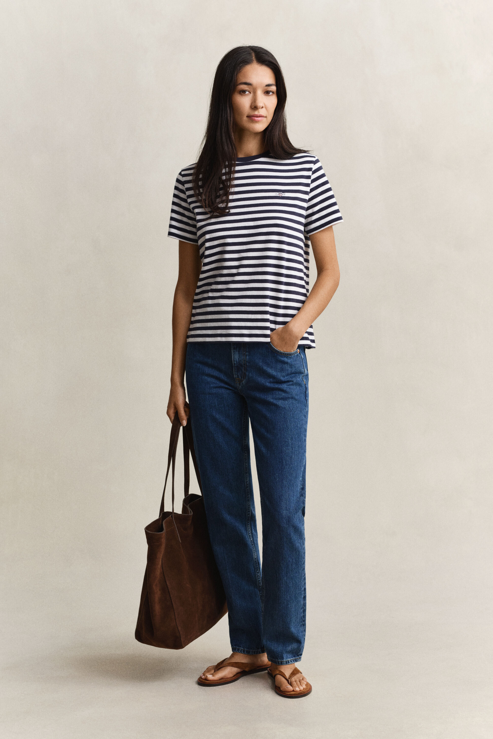 T-shirt Shield a righe