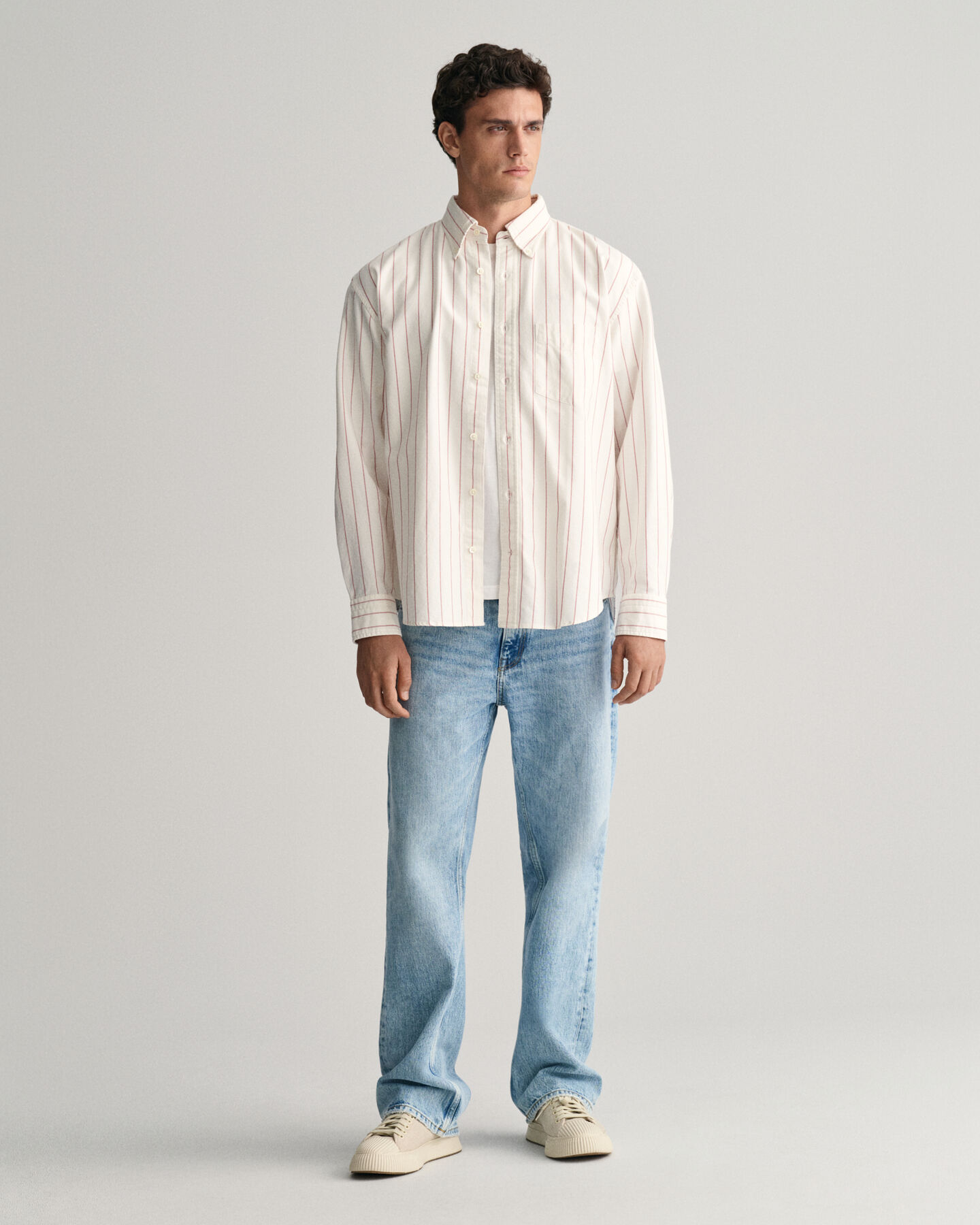 Camicia Oxford a righe Heritage relaxed fit