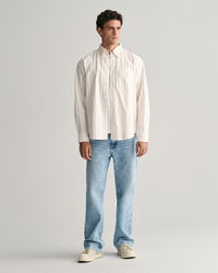 Camicia Oxford a righe Heritage relaxed fit