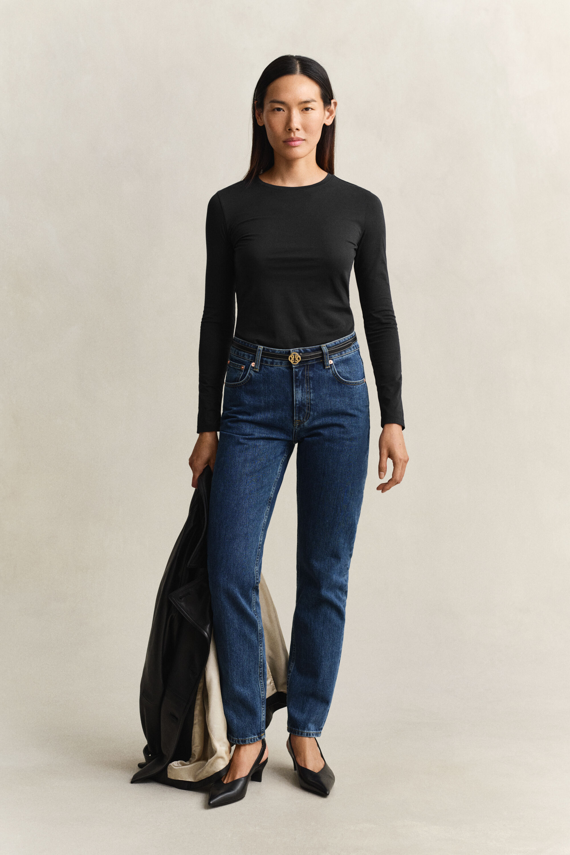 T-shirt in cotone a maniche lunghe