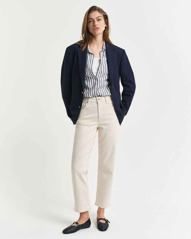 Jeans écru gamba dritta