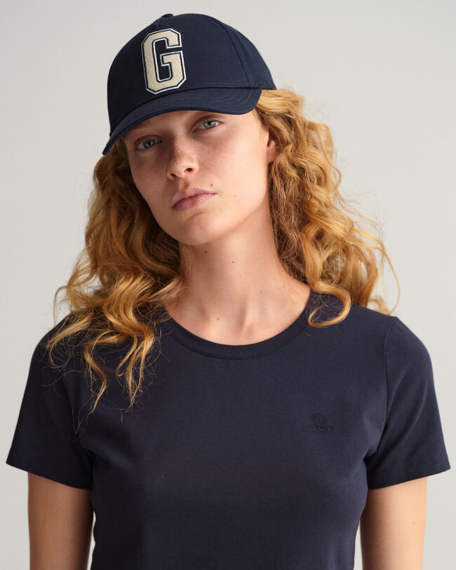 Top in cotone elasticizzato