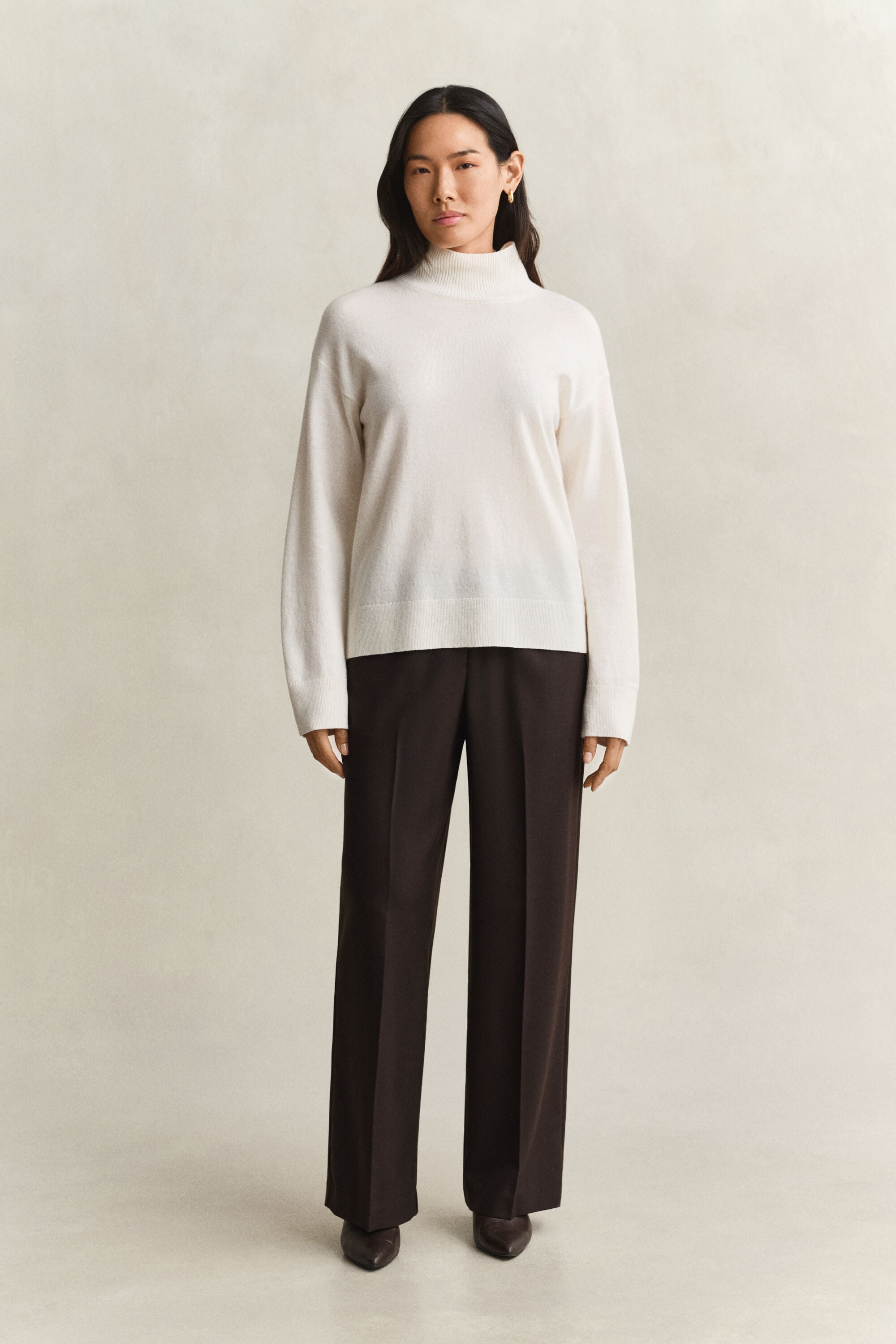 Pantaloni in misto lana