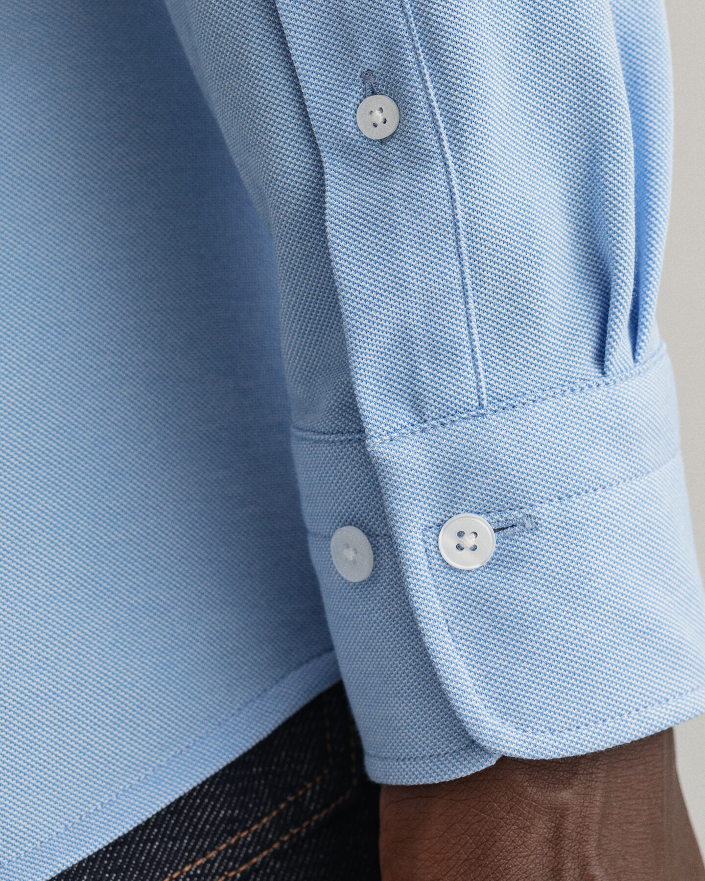 Camicia Tech Prep™ in piqué slim fit