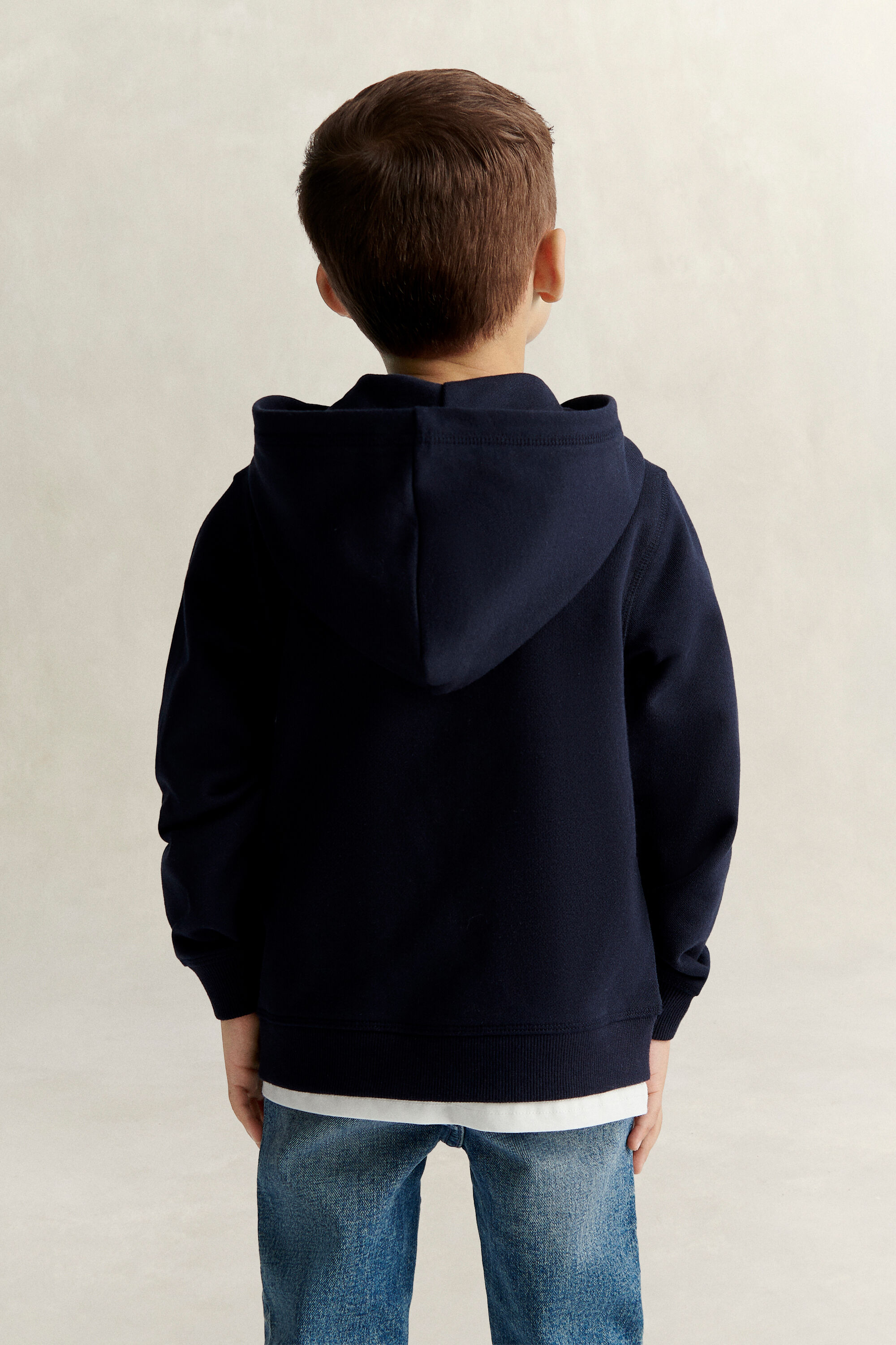 Felpa con cappuccio Shield con zip Kids