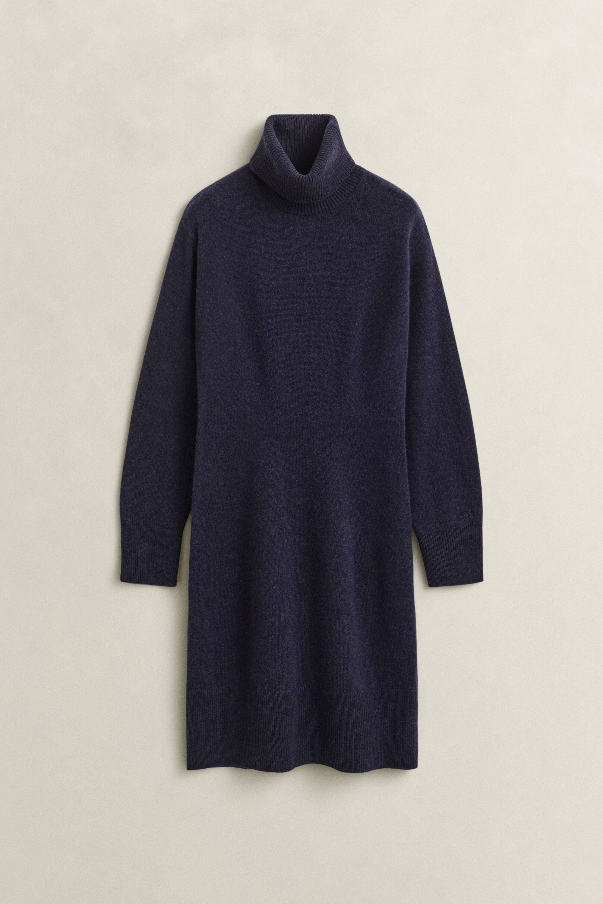Abito a collo alto in misto lana-cashmere