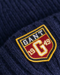 Berretto in lana con stemma