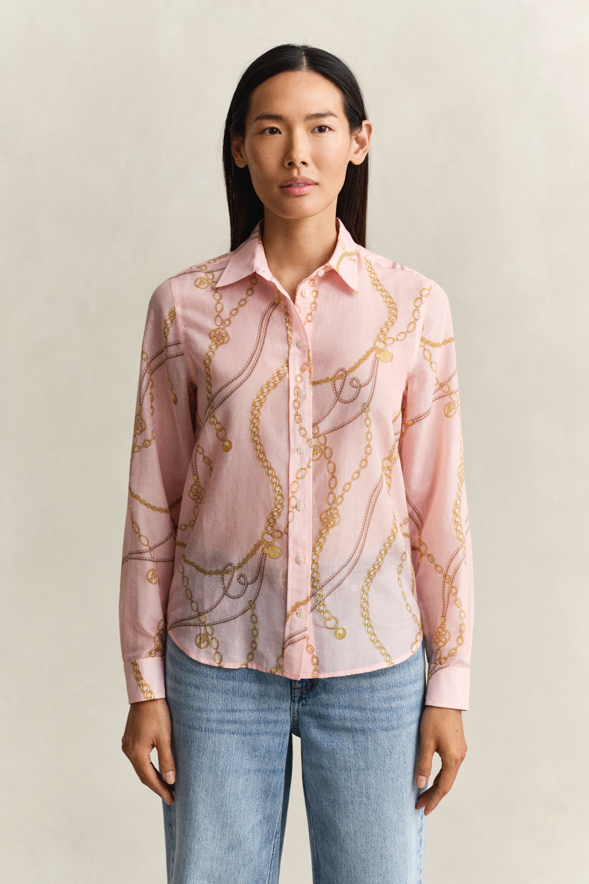 Camicia in cotone e seta