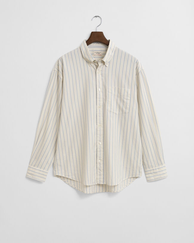 Camicia Luxury Oxford a righe relaxed fit