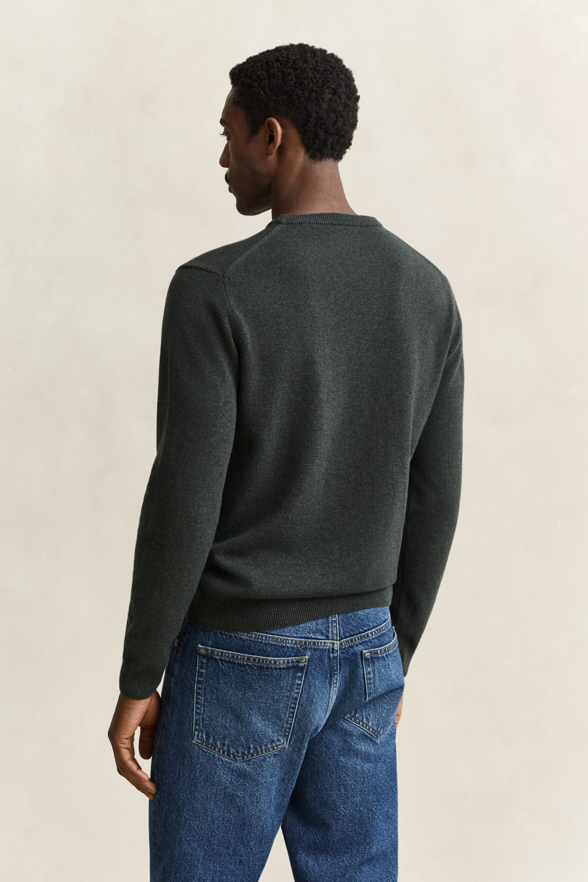 Maglia girocollo in lana d’agnello