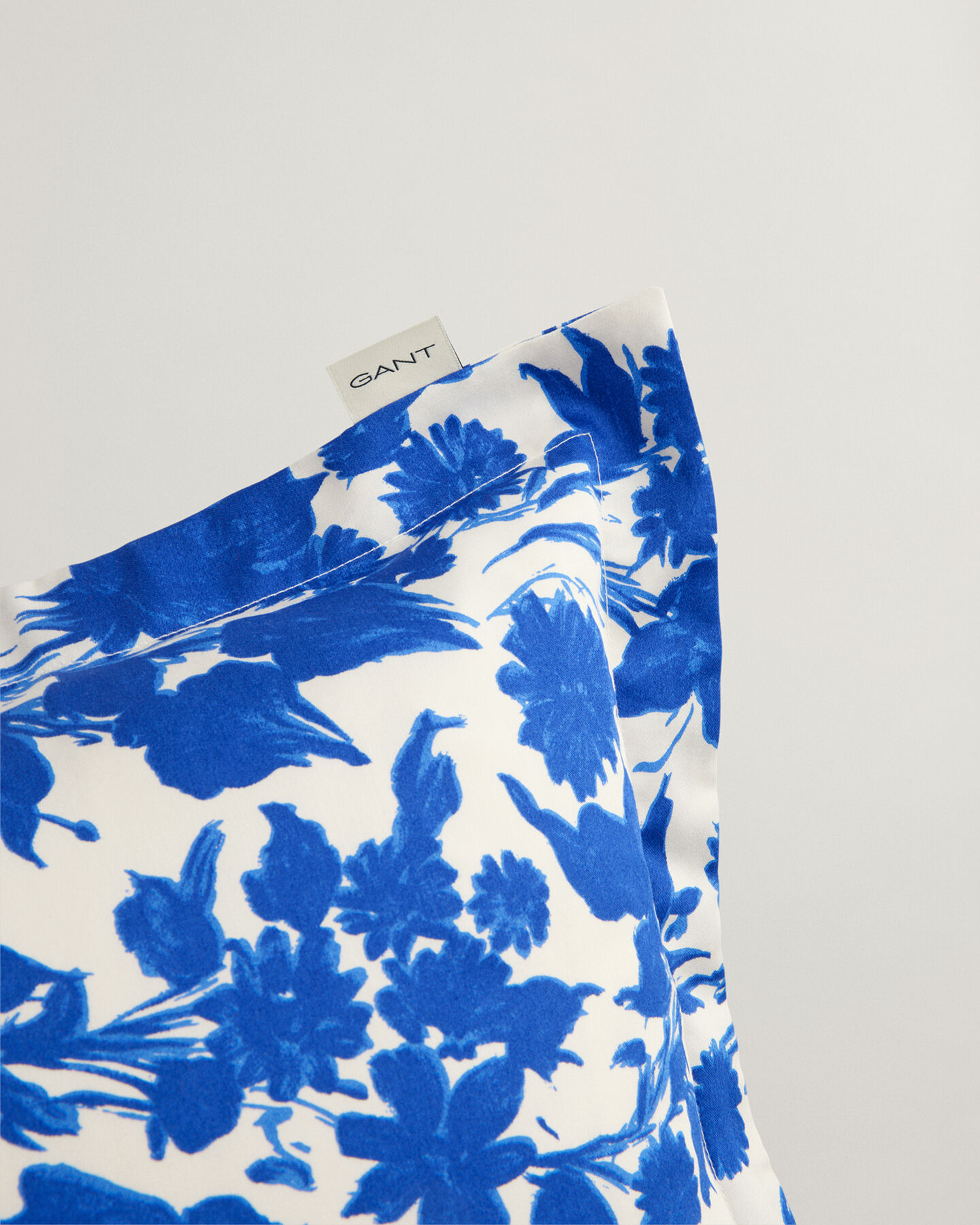 Blue Floral Pillowcase