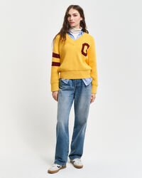 Maglia con scollo a V GANT Varsity