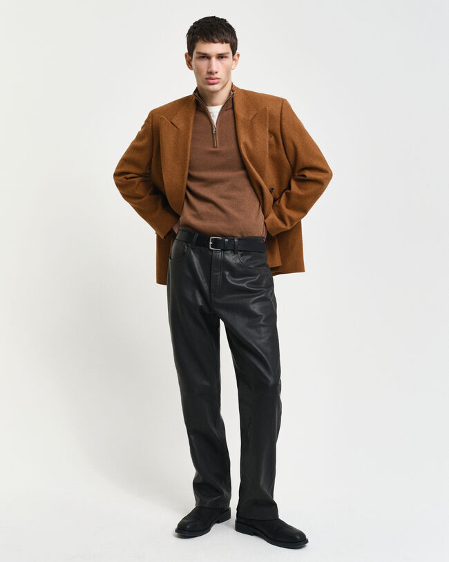 Jeans in pelle a 5 tasche