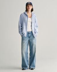 Felpa con cappuccio e zip Sunfaded