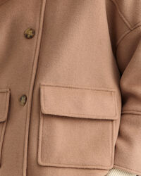 Giacca corta in misto lana