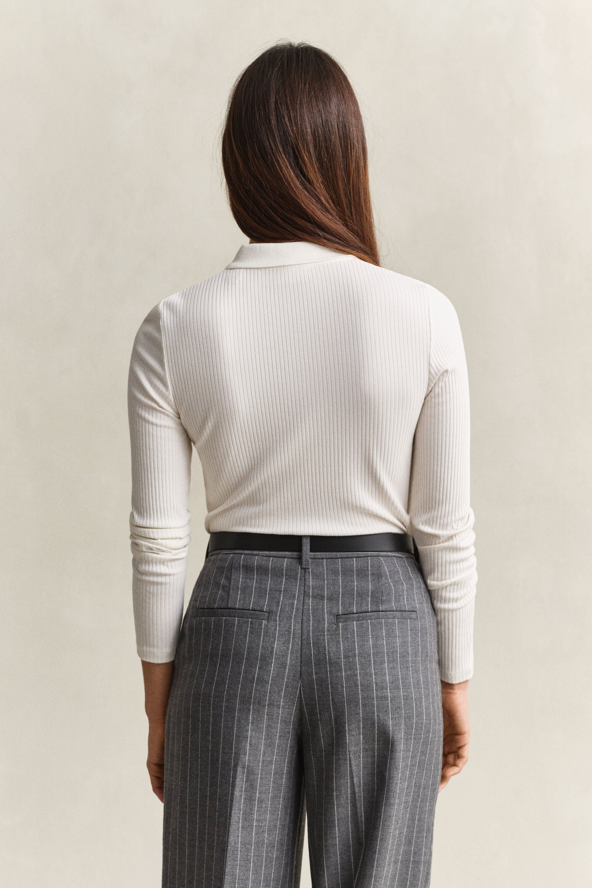 Polo slim fit a coste