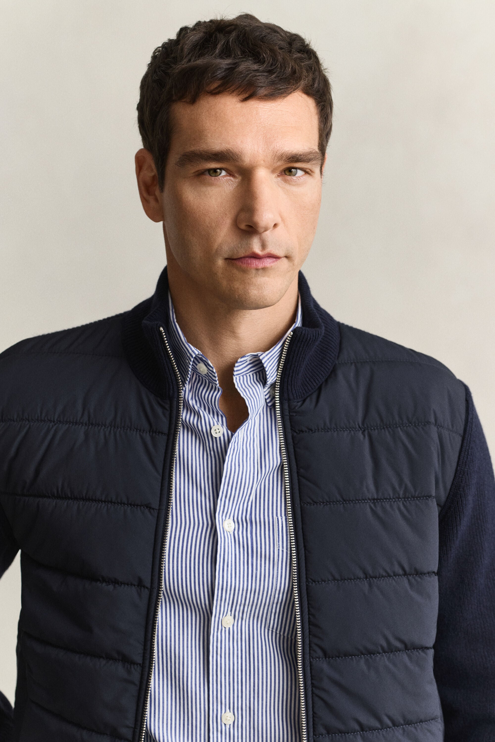 Cardigan con zip Hybrid