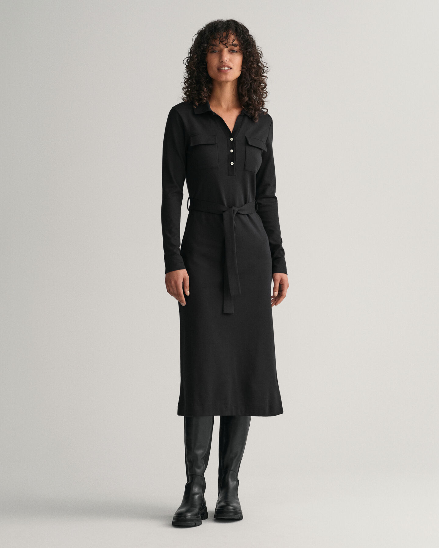 Abito stile polo in jersey slim fit