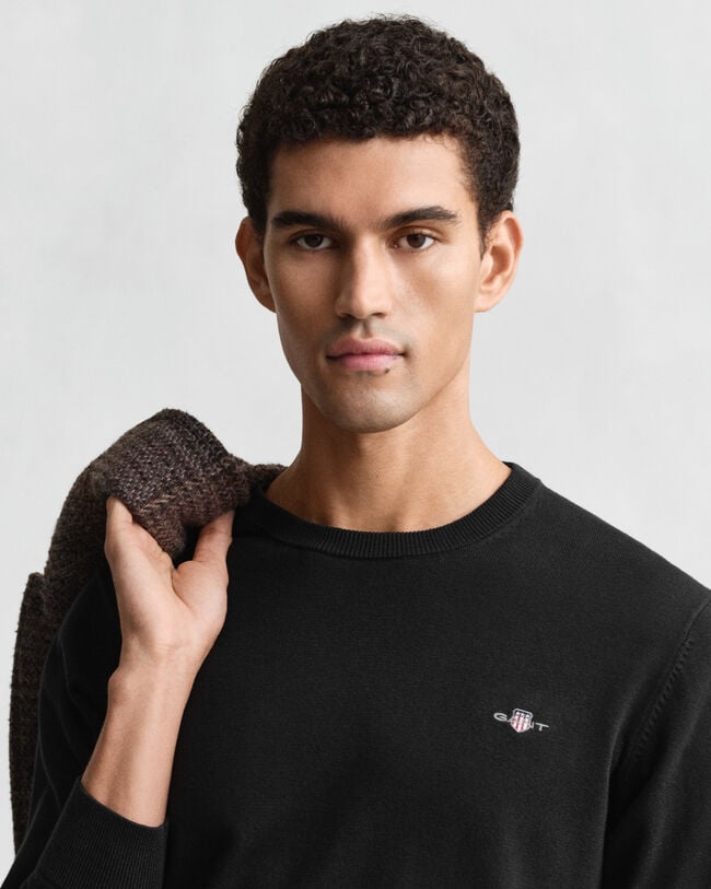 Maglia girocollo in cotone classico