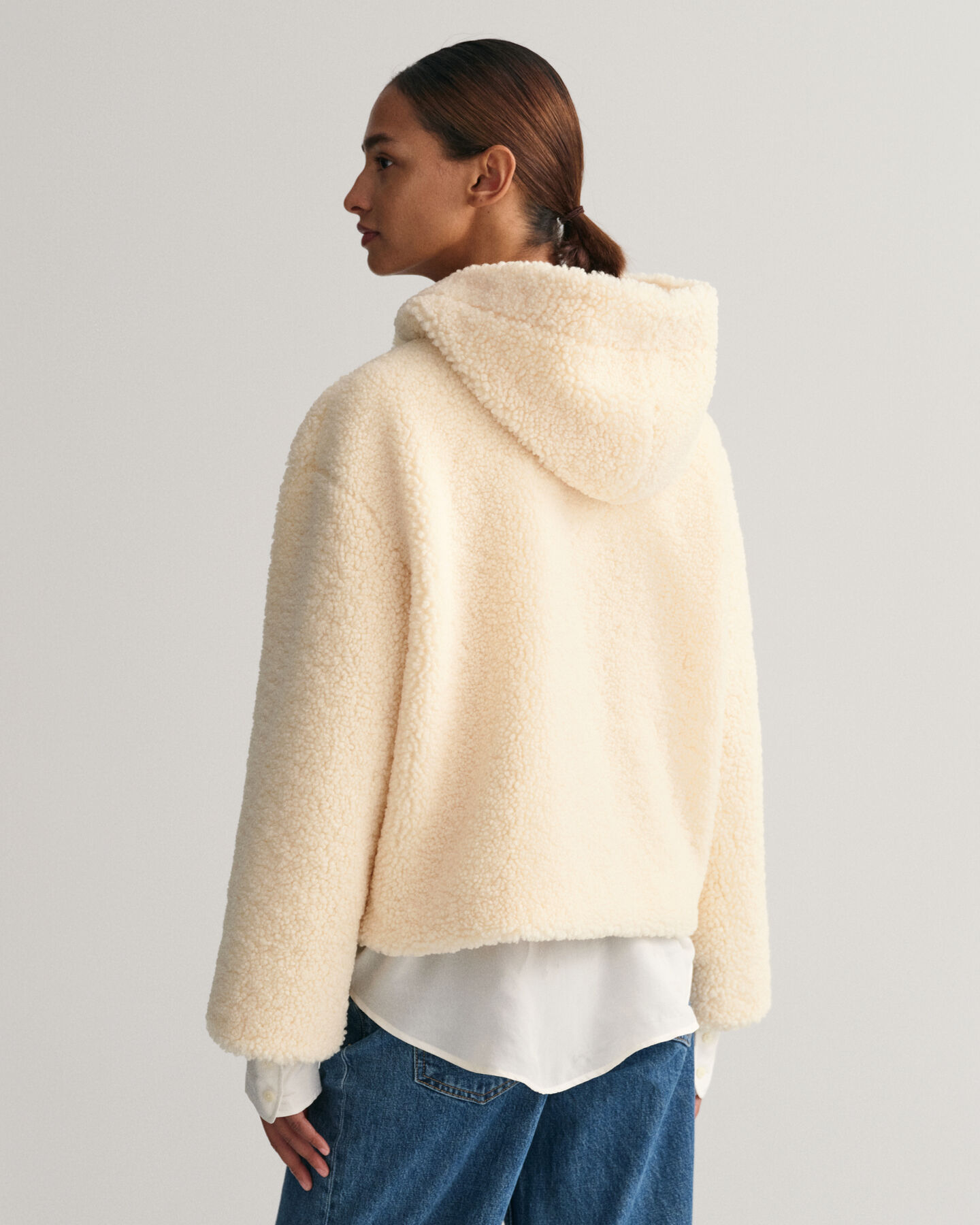 Felpa con cappuccio in pile