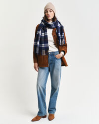 Sciarpa in lana a quadri