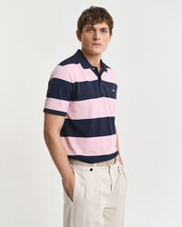 Polo in piqu&eacute; colour block