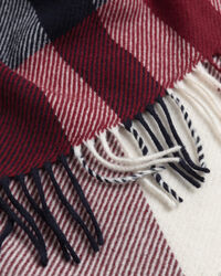 Sciarpa in lana a quadri grandi