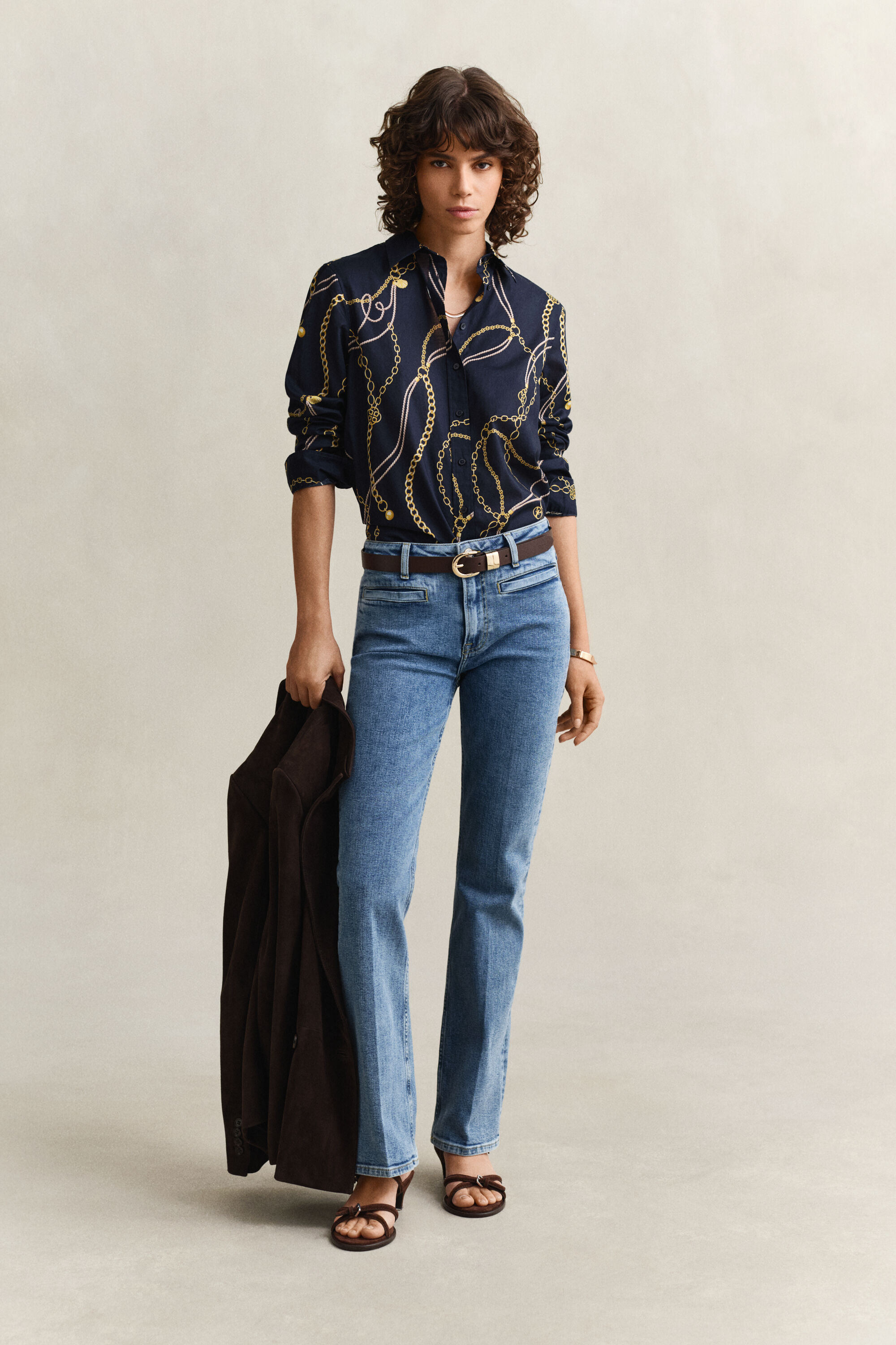 Camicia in voile di cotone