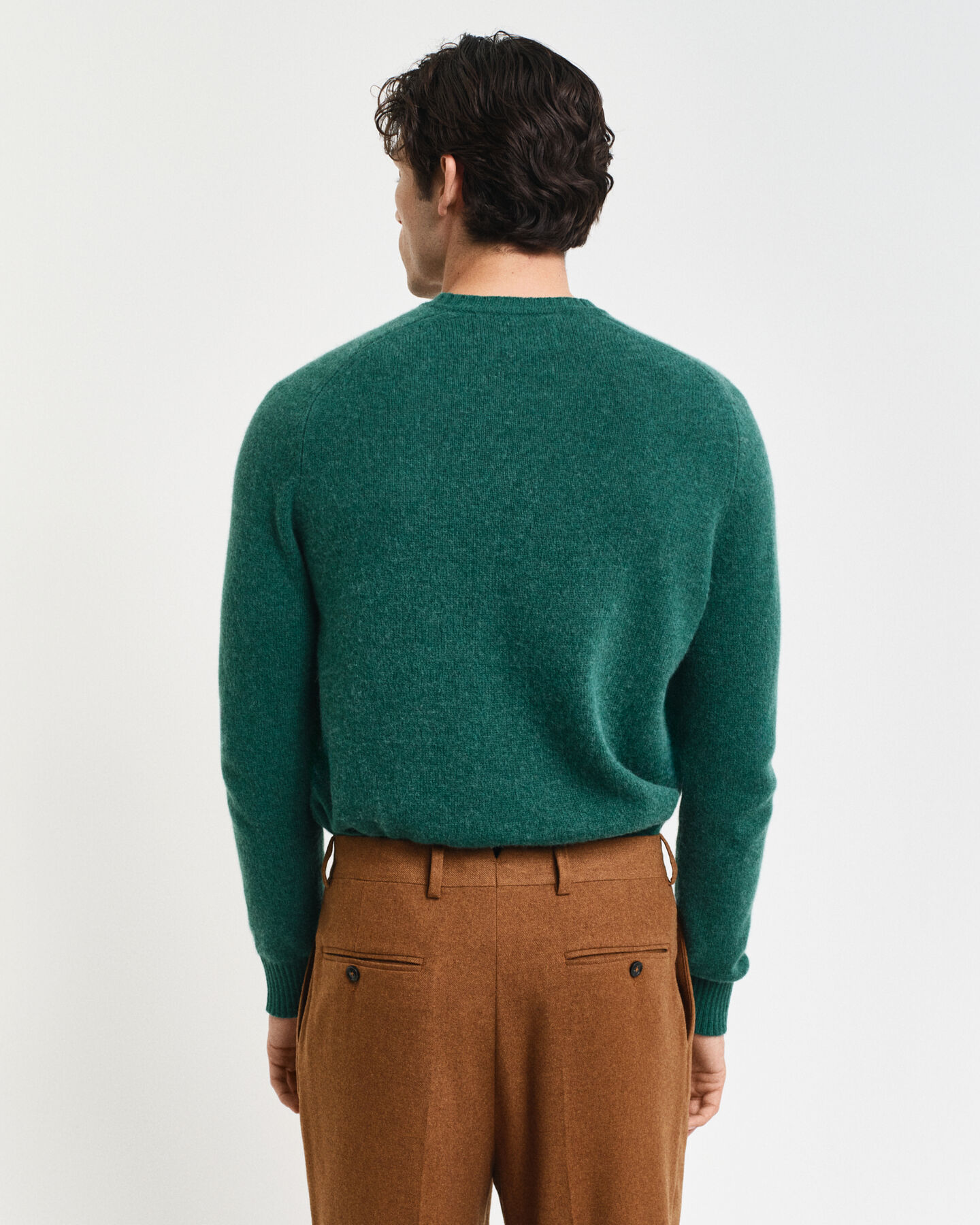 Maglia girocollo in misto lana