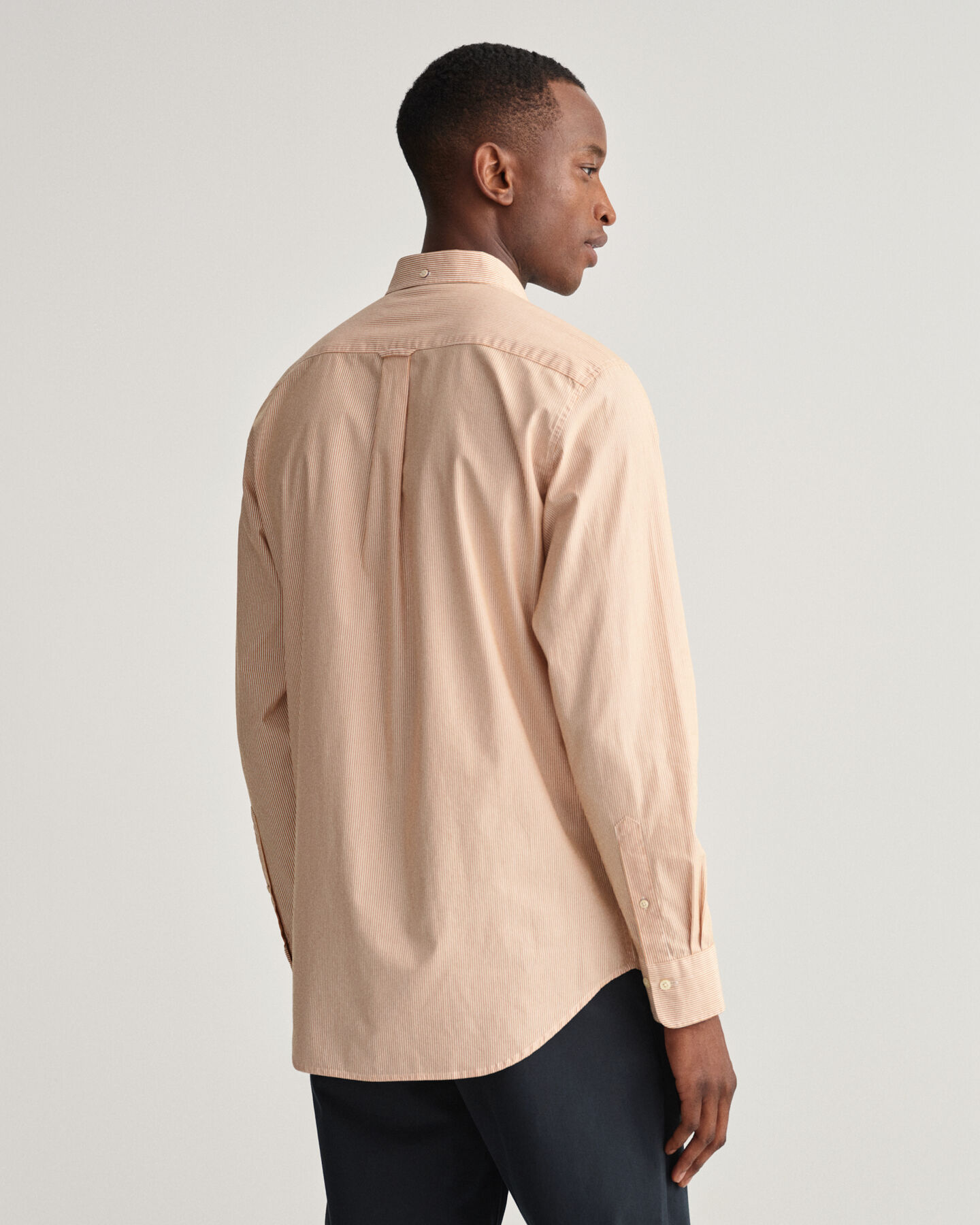 Camicia in broadcloth a righe Banker regular fit