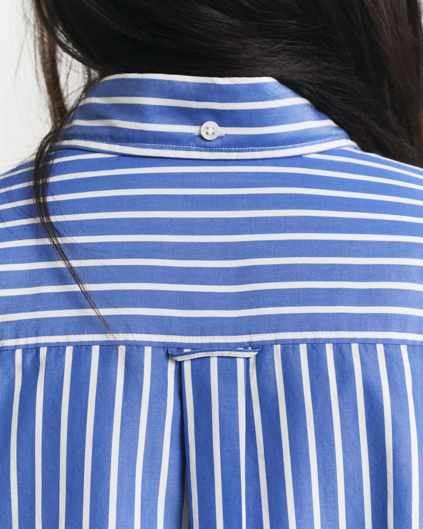 Camicia in popeline a righe oversize