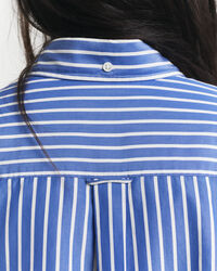 Camicia in popeline a righe oversize
