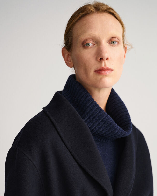 Blazer cucito a mano con cintura