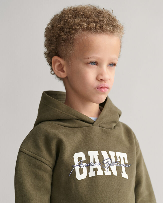Felpa con cappuccio Arch Script GANT Kids