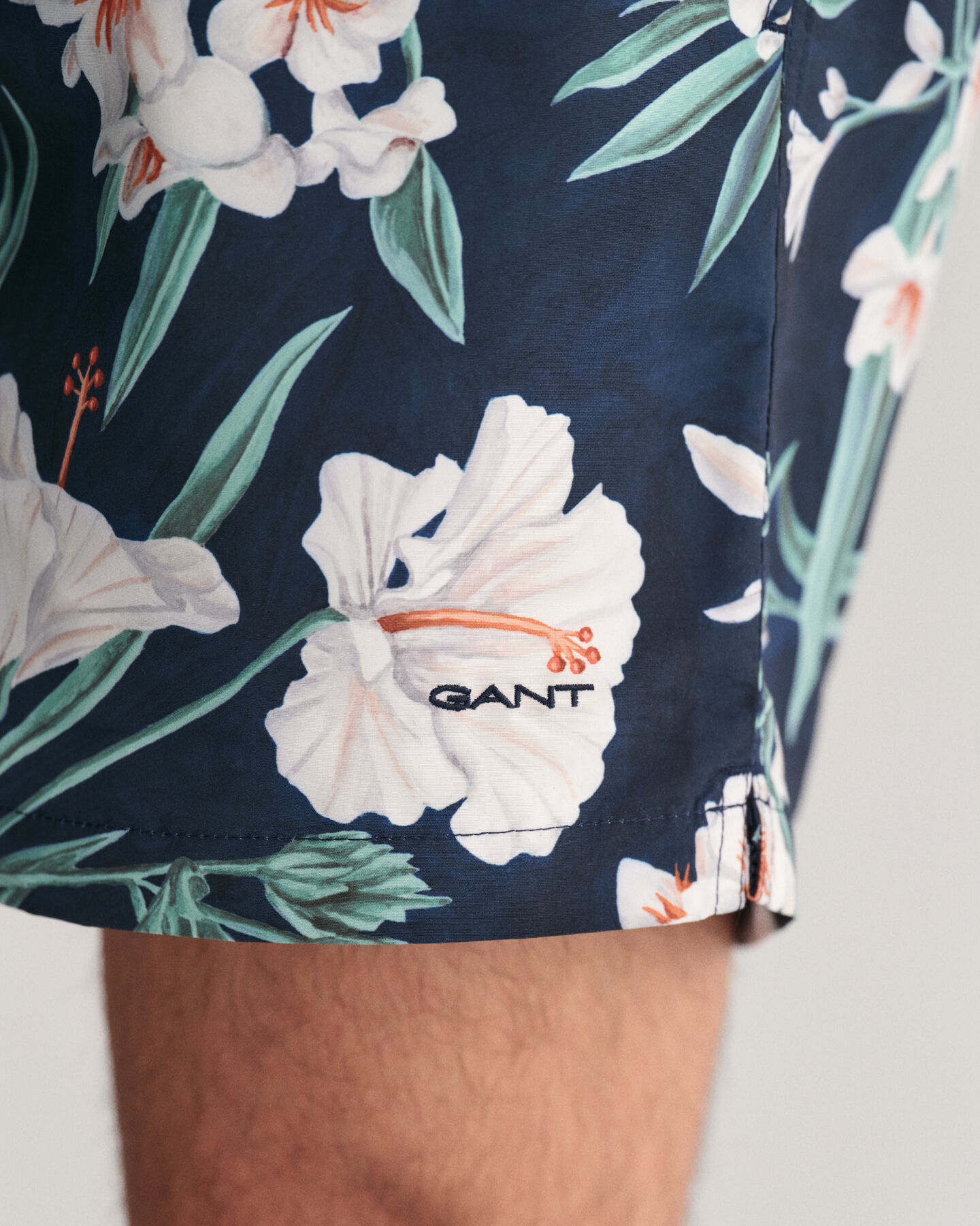 Oleander Print Swim Shorts