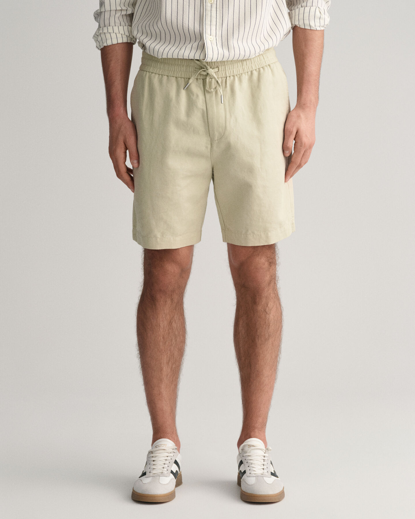 Pantaloncini in lino e cotone