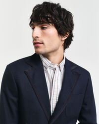 Blazer Club misto lana e cotone slim fit