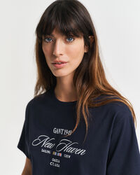 T-shirt girocollo Sailing con grafica