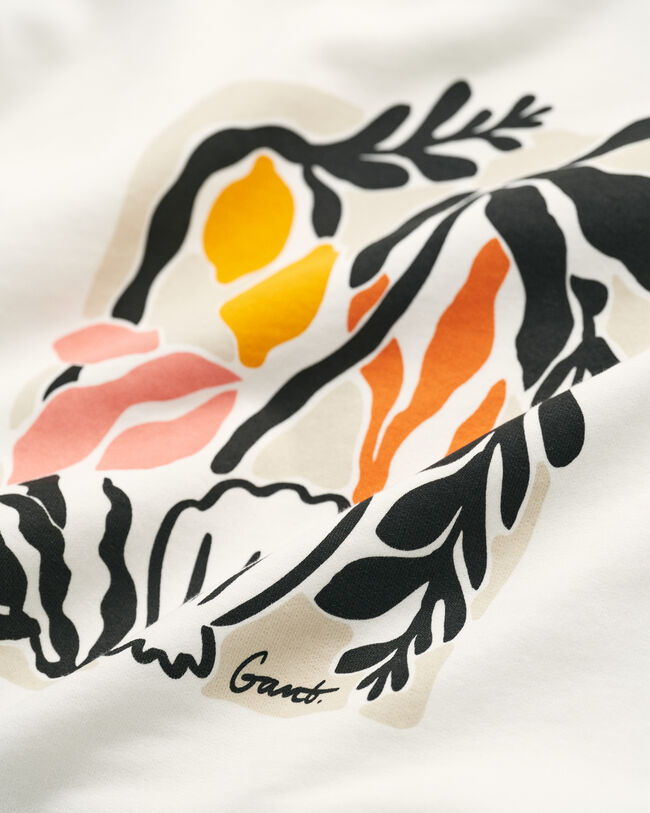 Felpa girocollo con stampa Palm