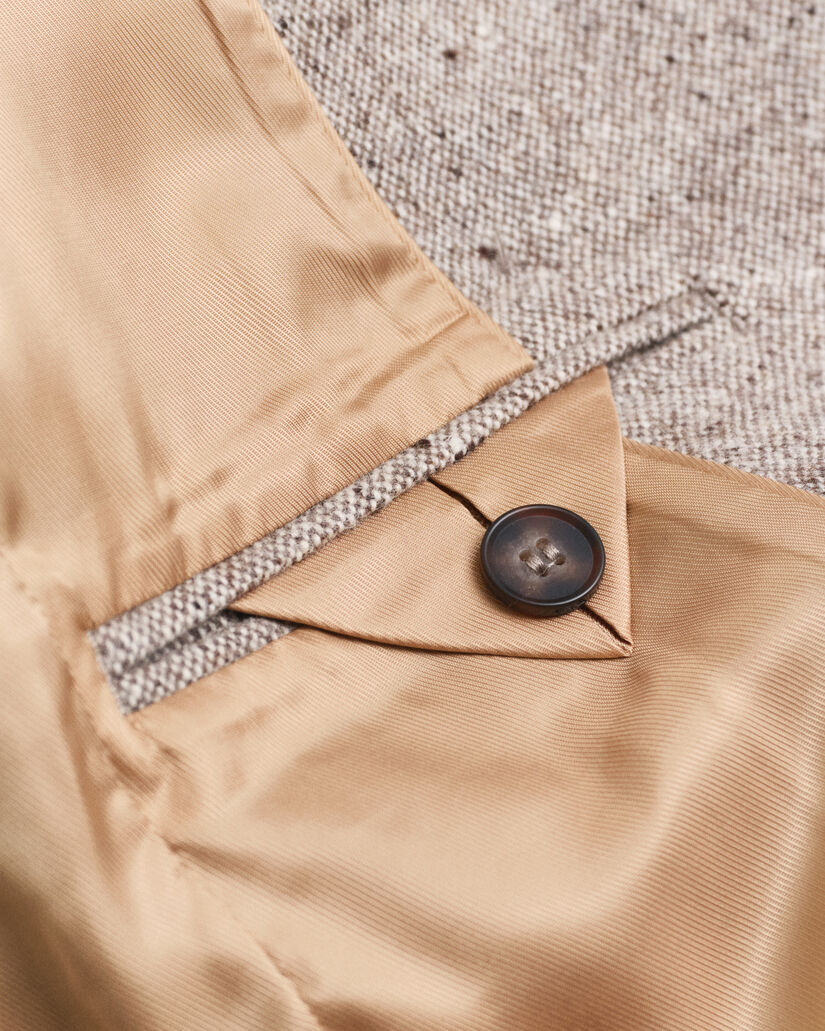 Blazer in lana testurizzata regular fit