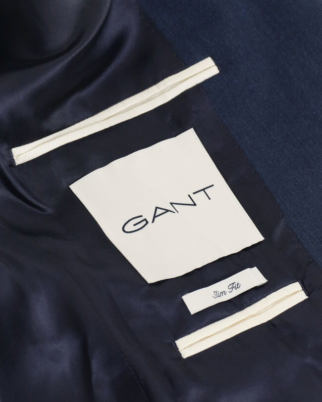 Giacca da abito in lino-cotone slim fit