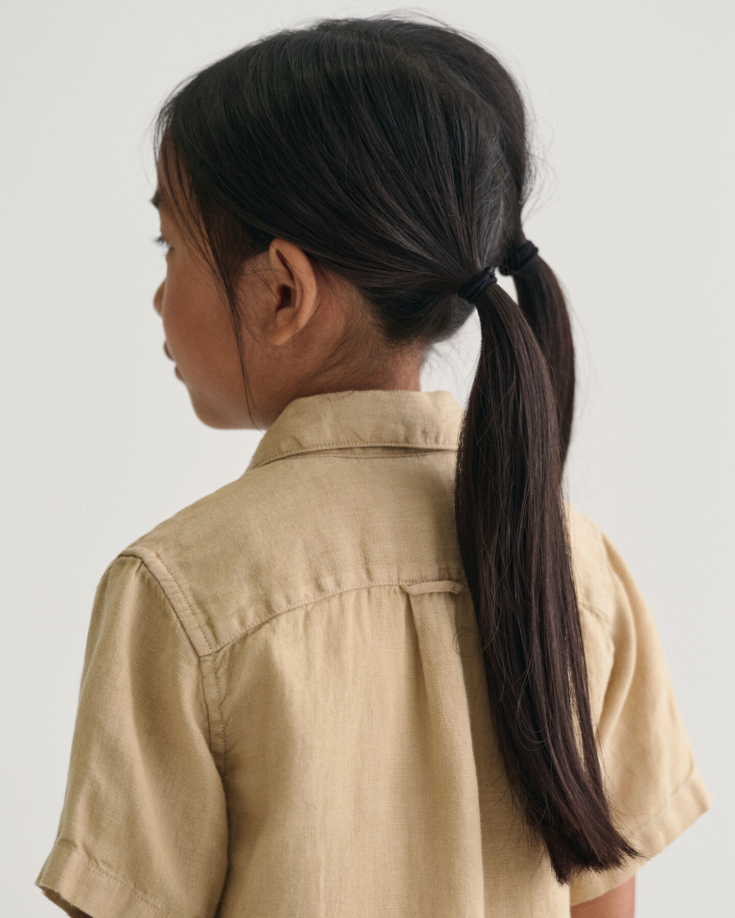 Camicia a maniche corte in lino kids