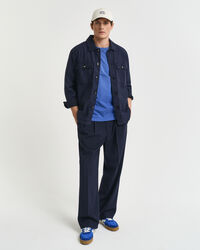 T-shirt effetto vissuto con stampa Varsity