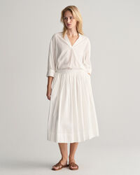 Gonna pull-on a righe Seersucker