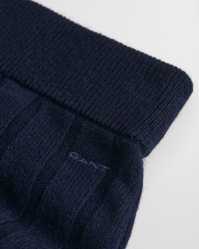 Gonna a coste ampie in lana